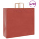 VidaXL bolsas de papel 250uds con asas 54x15x49 cm rojo