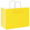 Vidaxl papieren zakken 50 st met hengsels 32x17x25 cm geel