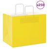 Vidaxl papieren zakken 250 st met hengsels 32x22x24 cm geel