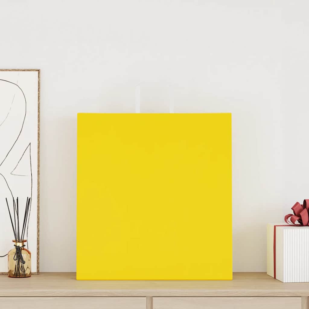 VidaXL bolsas de papel 250uds con asas 45x17x48 cm amarillo