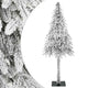 Vidaxl kunstkerstboom wit 86 x 86 x 210 cm polyethyleen en metaal