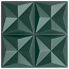 Vidaxl de 24 paneles de pared origami 6 m² 50x50 cm xps verde
