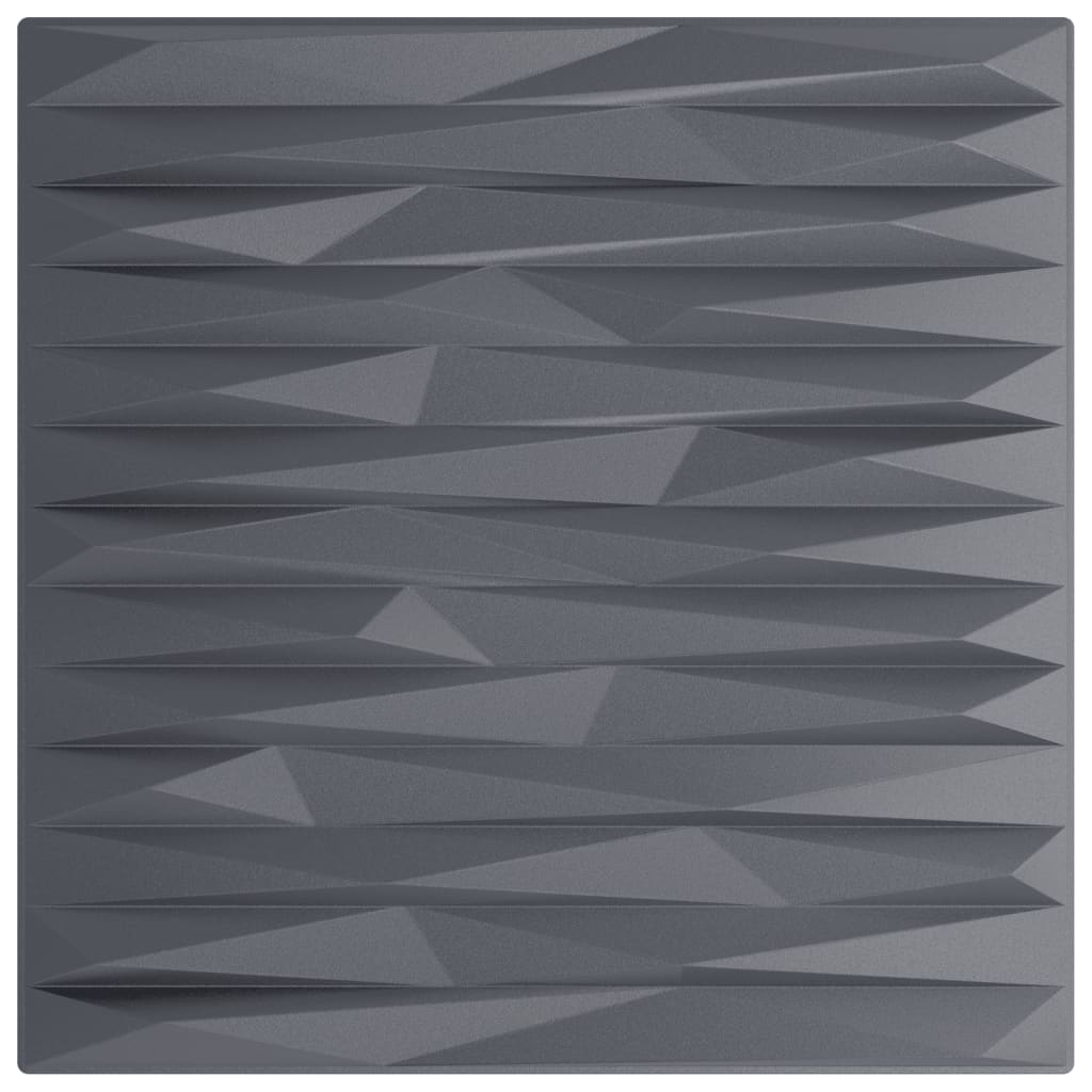 Vidaxl 48 paneles de pared de la piedra 12 m² 50x50 cm XPS gris