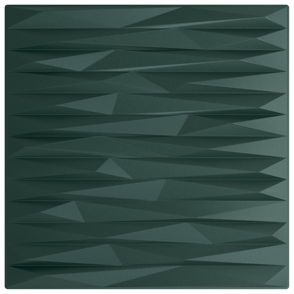 Vidaxl 48 paneles de pared de la piedra 12 m² 50x50 cm XPS verde