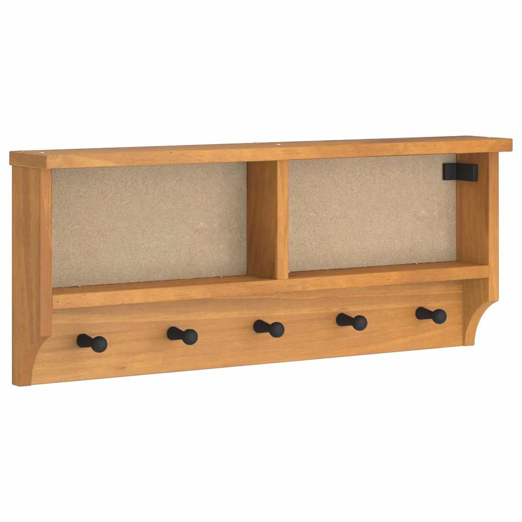 Vidaxx perchero de pared sandnes 87x12x35 cm madera maciza de pino