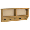 Vidaxx perchero de pared sandnes 87x12x35 cm madera maciza de pino