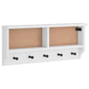 Appendiabiti da parete Vidaxx sandnes bianco 87x12x35 cm in legno di pino massiccio