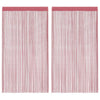 Vidaxl koordgordijnen 2 st 140x250 cm roze