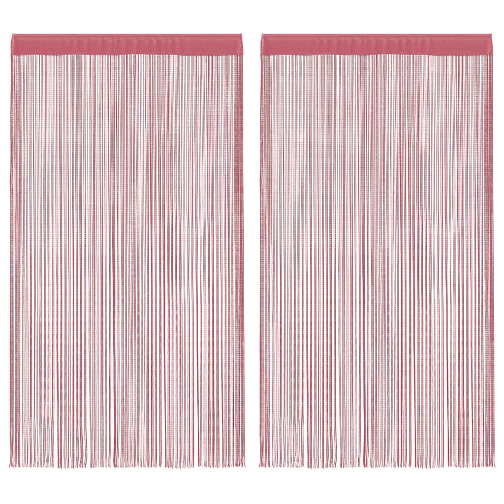 Tende in corda VidaXL 2 pz 140x250 cm rosa