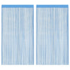 VidaXL cortinas de cordón 2 uds 140x250 cm azul claro