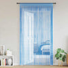 VidaXL cortinas de cordón 2 uds 140x250 cm azul claro