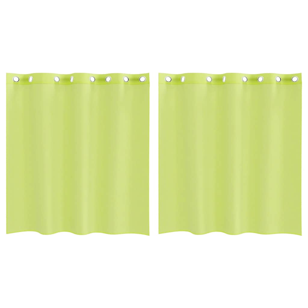 Tende Vidaxx voile con occhielli 2 pz 140x140 cm verde mela
