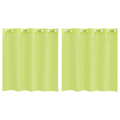 Tende Vidaxx voile con occhielli 2 pz 140x140 cm verde mela