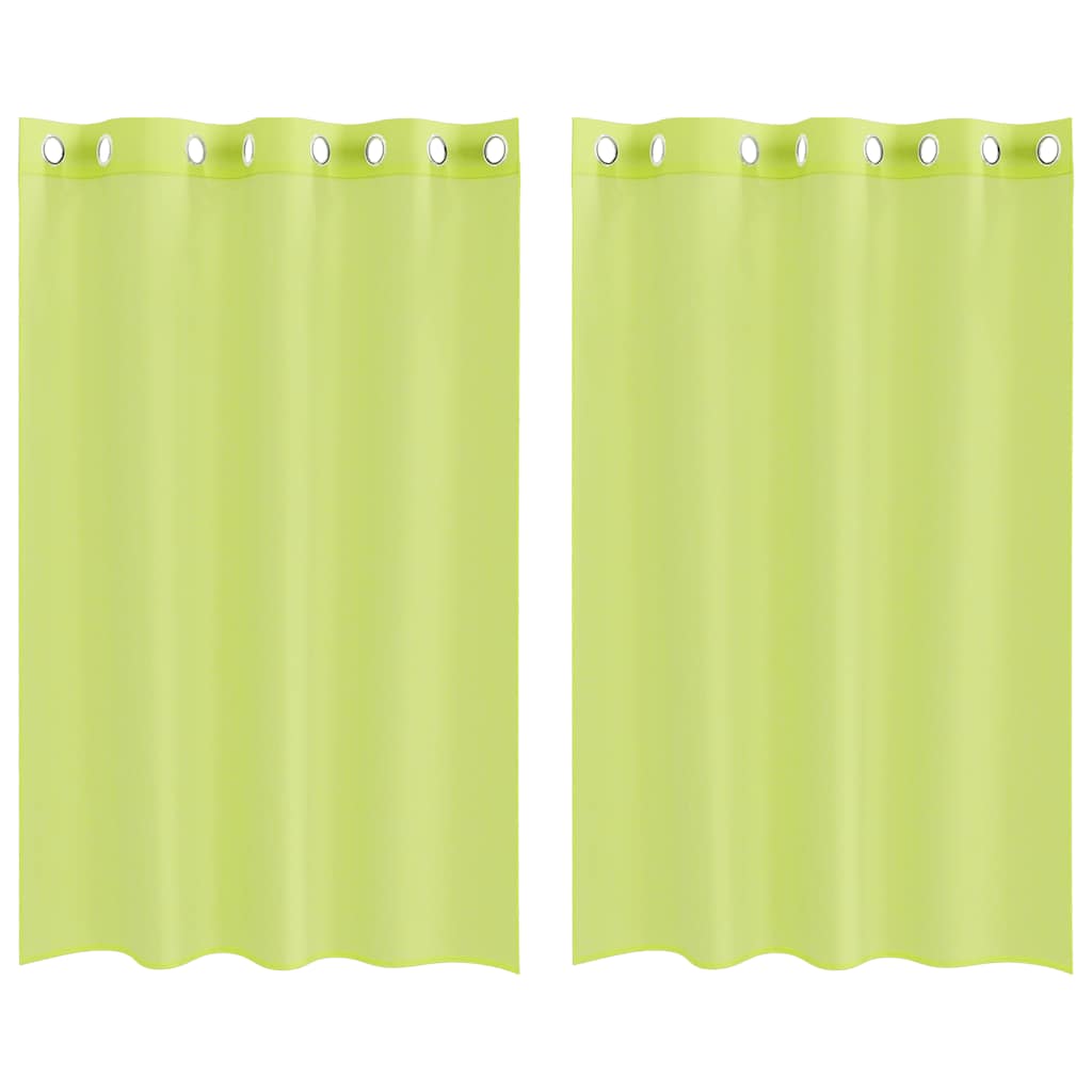 Tende Vidaxx voile con occhielli 2 pz 140x175 cm verde mela