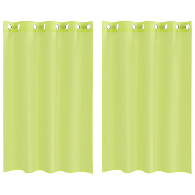 Tende Vidaxx voile con occhielli 2 pz 140x175 cm verde mela