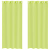 Vidaxl gordijnen voile met doorvoertules 2 st 140x245 cm appelgroen