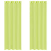 Vidaxx cortinas voile con ojales 2 piezas 140x260 cm verde manzana