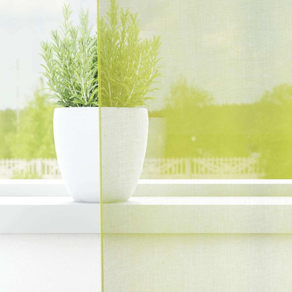 Tende in voile Vidaxx con occhielli 2 pz 140x300 cm verde mela