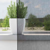 Tende Vidaxx voile con occhielli 2 pz 140x140 cm nere