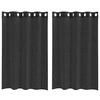 Tende Vidaxx voile con occhielli 2 pz 140x175 cm nere