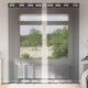 Tende Vidaxx voile con occhielli 2 pz 140x225 cm nere