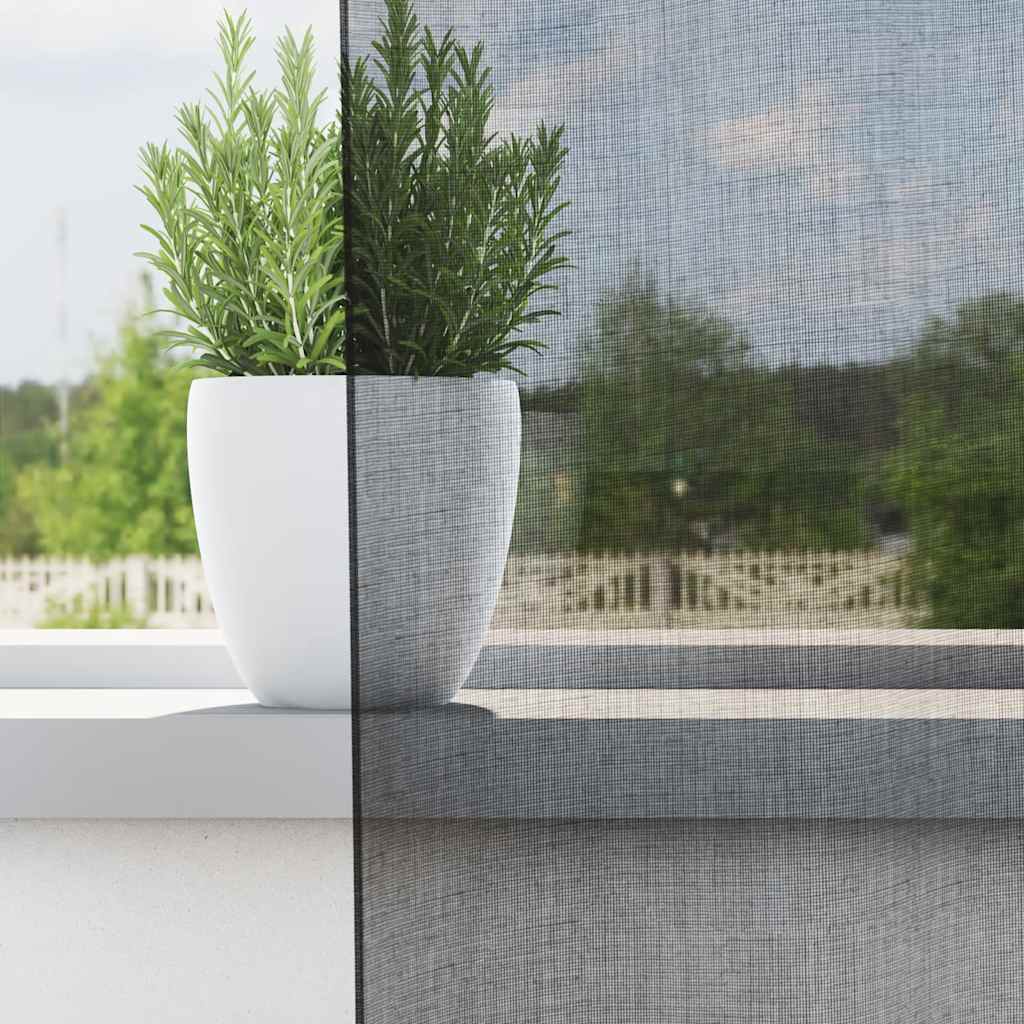 Tende Vidaxx voile con occhielli 2 pz 140x260 cm nere