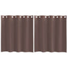 Vidaxl gordijnen voile met doorvoertules 2 st 140x140 cm bruin