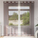 Tende Vidaxx voile con occhielli 2 pz 140x245 cm marrone