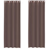 Vidaxl gordijnen voile met doorvoertules 2 st 140x260 cm bruin