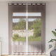 Tende Vidaxx voile con occhielli 2 pz 140x260 cm marrone