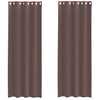 Vidaxl gordijnen voile met doorvoertules 2 st 140x300 cm bruin