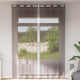 Tende Vidaxx voile con occhielli 2 pz 140x300 cm marrone