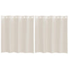 Vidaxl gordijnen voile met doorvoertules 2 st 140x140 cm crèmekleurig
