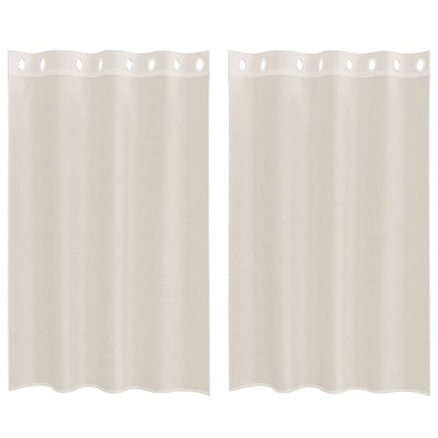 Tende Vidaxx voile con occhielli 2 pz 140x175 cm color crema