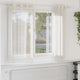 Tende Vidaxx voile con occhielli 2 pz 140x175 cm color crema