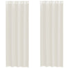 Vidaxl gordijnen voile met doorvoertules 2 st 140x300 cm crème