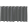 Vidaxl gordijnen voile met doorvoertules 2 st 140x140 cm donkergrijs