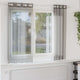 Tende Vidaxx voile con occhielli 2 pz 140x175 cm grigio scuro