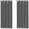 Vidaxl gordijnen voile met doorvoertules 2 st 140x225 cm donkergrijs
