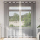 Tende Vidaxx voile con occhielli 2 pz 140x225 cm grigio scuro
