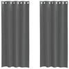 Vidaxl gordijnen voile met doorvoertules 2 st 140x245 cm donkergrijs
