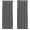 Tende Vidaxx voile con occhielli 2 pz 140x260 cm grigio scuro