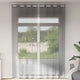 Tende Vidaxx voile con occhielli 2 pz 140x260 cm grigio scuro