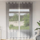 Tende Vidaxx voile con occhielli 2 pz 140x300 cm grigio scuro