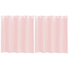 Vidaxl gordijnen voile met doorvoertules 2 st 140x140 cm lichtroze