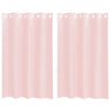 Tende Vidaxx in voile con occhielli 2 pz 140x175 cm rosa chiaro