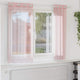 Tende Vidaxx in voile con occhielli 2 pz 140x175 cm rosa chiaro