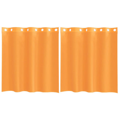 Tende Vidaxx voile con occhielli 2 pz 140x140 cm arancione