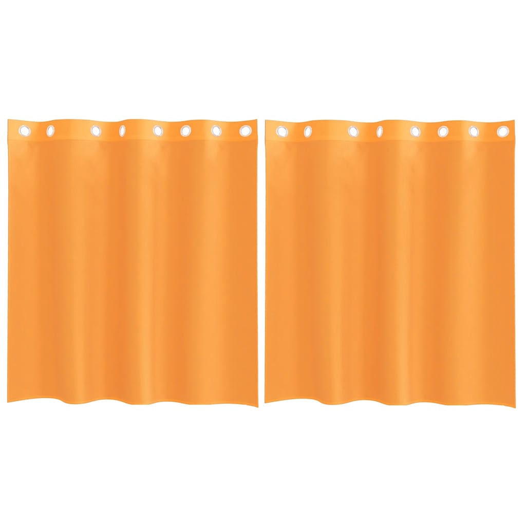 Tende Vidaxx voile con occhielli 2 pz 140x140 cm arancione