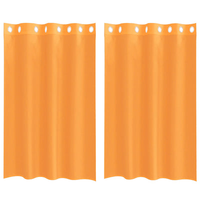 Tende Vidaxx voile con occhielli 2 pz 140x175 cm arancione